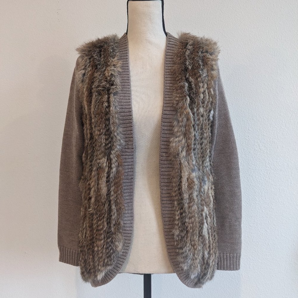 Joie 100% Real Rabbit Fur Sweater